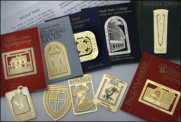 Custom Etched Metal Bookmarks